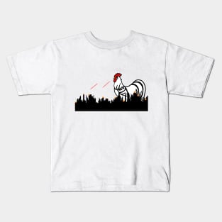 Laser Beam Eyes Monster chicken Kids T-Shirt